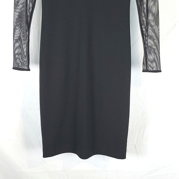 Kay‎ Unger Black Mesh Cocktail Dress - Picture 3 of 7